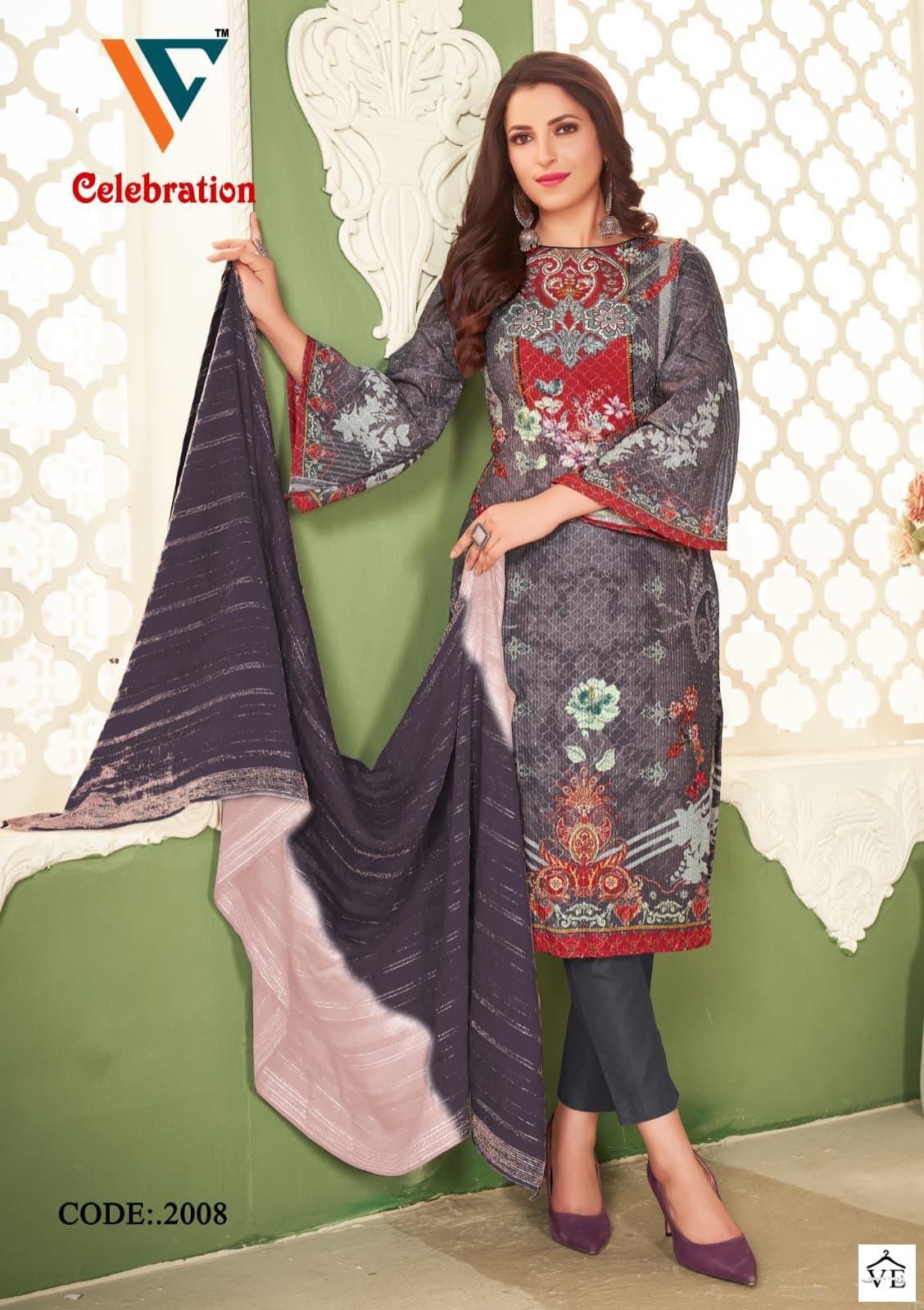Vandana Celebration Vol 2 Cotton Wholesale Pakistani Salwar Suit Catalog — Wholesale Salwar Suits, MPA wholesale from Surat - Gallery Image 8