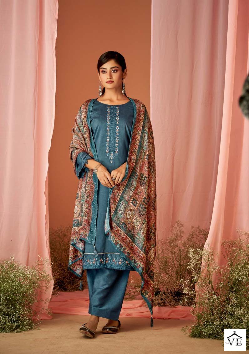 Kesar Chandani Muslin Wholesale Designer Salwar Suit Catalog — Wholesale Salwar Suits, MPA wholesale from Surat — view 4
