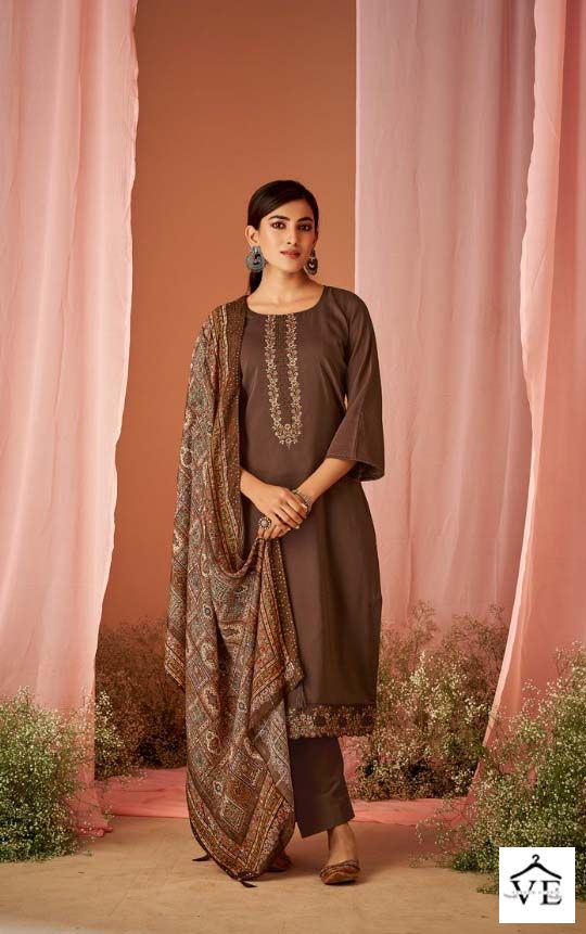 Kesar Chandani Muslin Wholesale Designer Salwar Suit Catalog — Wholesale Salwar Suits, MPA wholesale from Surat — view 5