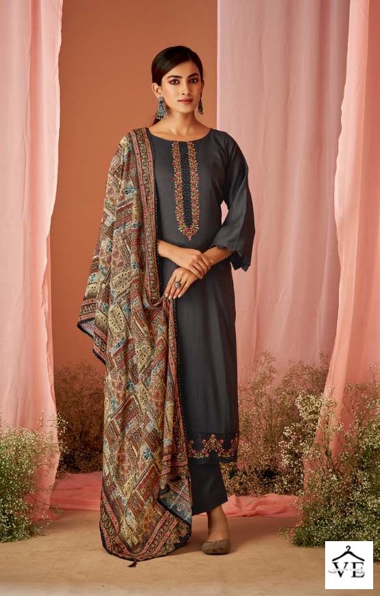 Kesar Chandani Muslin Wholesale Designer Salwar Suit Catalog — Wholesale Salwar Suits, MPA wholesale from Surat — view 6