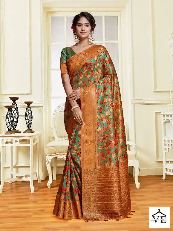 Mintorsi Charming Digital Vol-2 Tussar Banarasi Wholesale Saree Catalog — Wholesale Sarees, MPA wholesale from Surat - Gallery Image 8