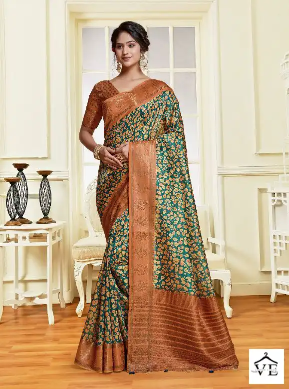 Mintorsi Charming Digital Vol-2 Tussar Banarasi Wholesale Saree Catalog — Wholesale Sarees, MPA wholesale from Surat - Gallery Image 4