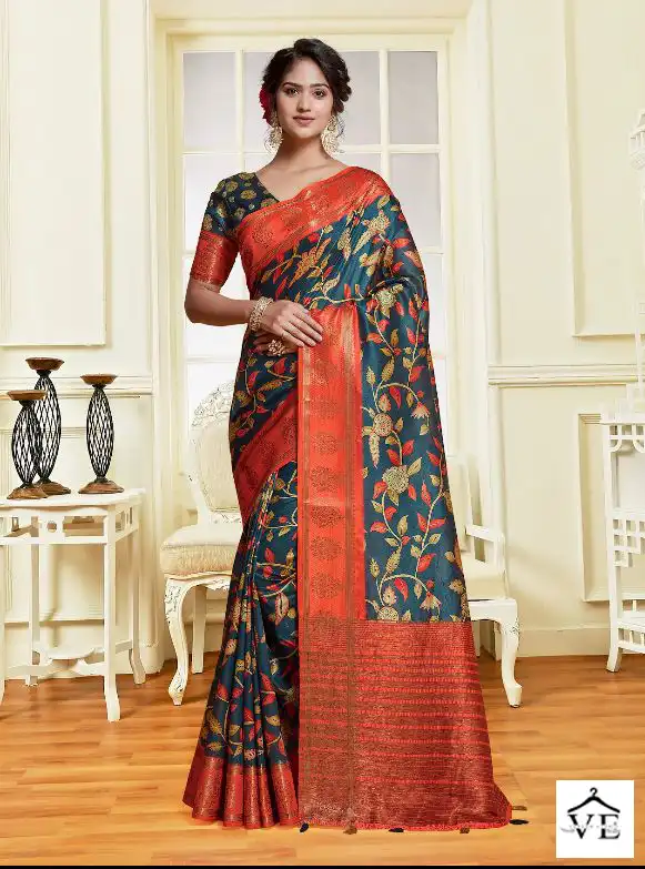 Mintorsi Charming Digital Vol-2 Tussar Banarasi Wholesale Saree Catalog — Wholesale Sarees, MPA wholesale from Surat - Gallery Image 5