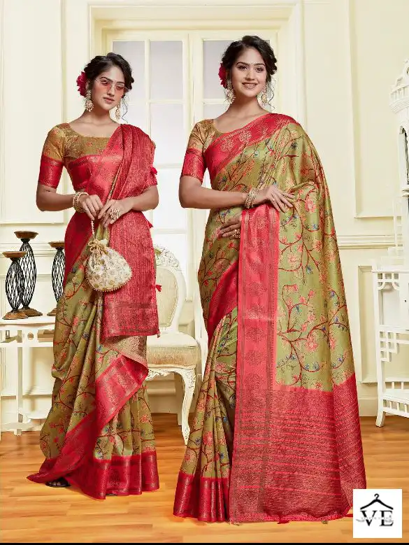 Mintorsi Charming Digital Vol-2 Tussar Banarasi Wholesale Saree Catalog — Wholesale Sarees, MPA wholesale from Surat - Gallery Image 6