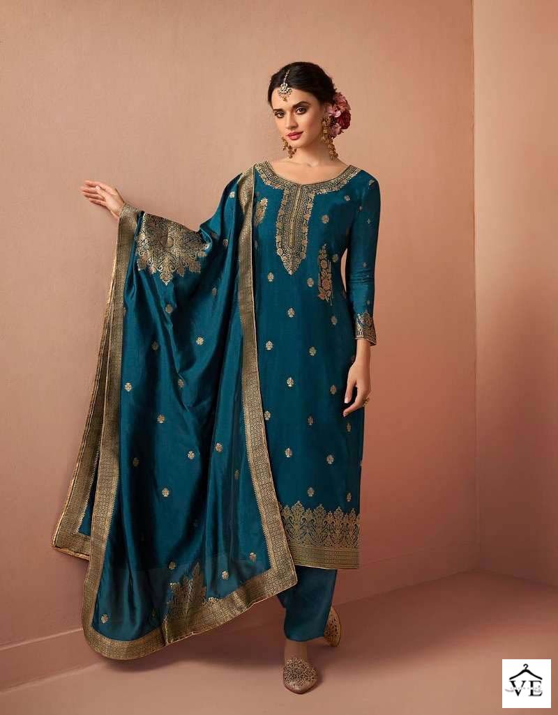 Zisa Charmy Jacquard Wholesale Designer Salwar Suit Catalog — Wholesale Salwar Suits, MPA wholesale from Surat - Gallery Image 3