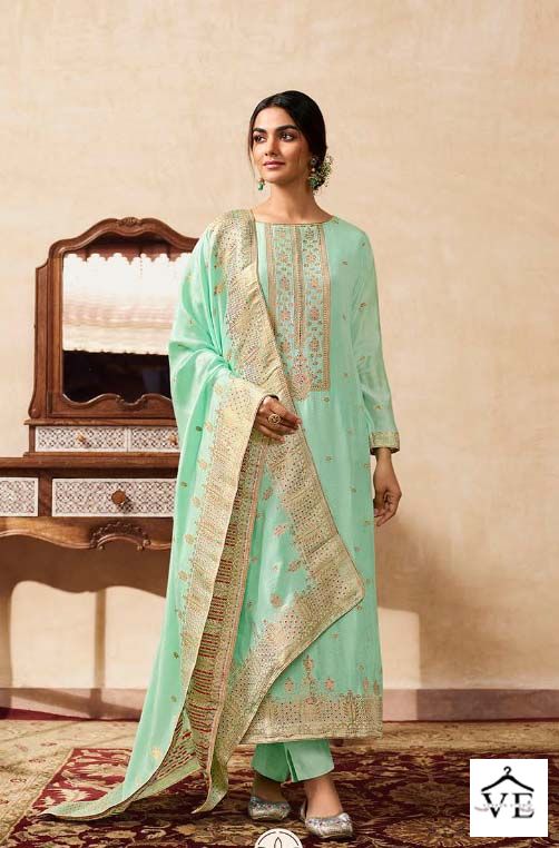 Zisa Charmy Adiva Muslin Wholesale Designer Salwar Suit Catalog — Wholesale Salwar Suits, MPA wholesale from Surat - Gallery Image 3