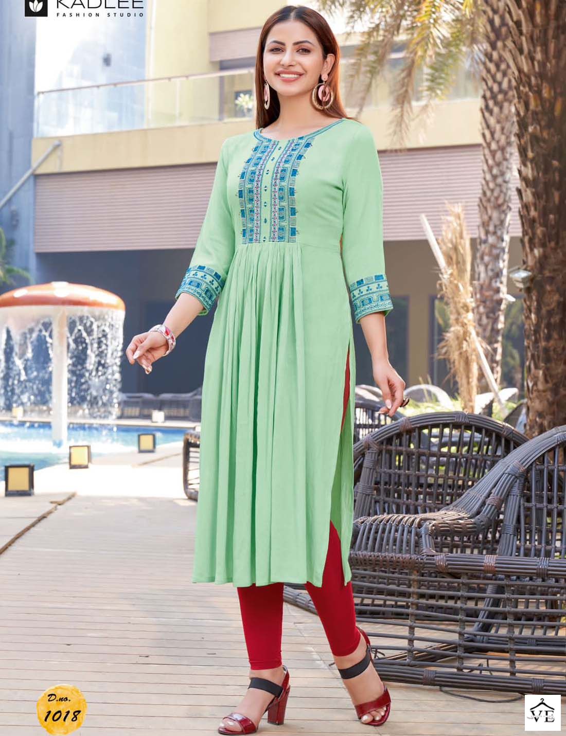 Kadlee Fashion Cinderella Vol 3 Rayon Wholesale Kurti Catalog — Wholesale Kurtis, Kadlee Fashion Studio wholesale from Surat — view 1