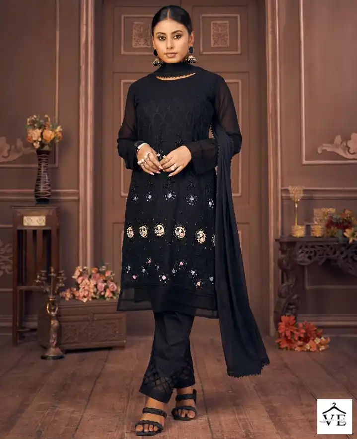 Fepic CN-504 Faux Georgette Wholesale Readymade Suits Catalog — Wholesale Salwar Suits, MPA wholesale from Surat — view 1