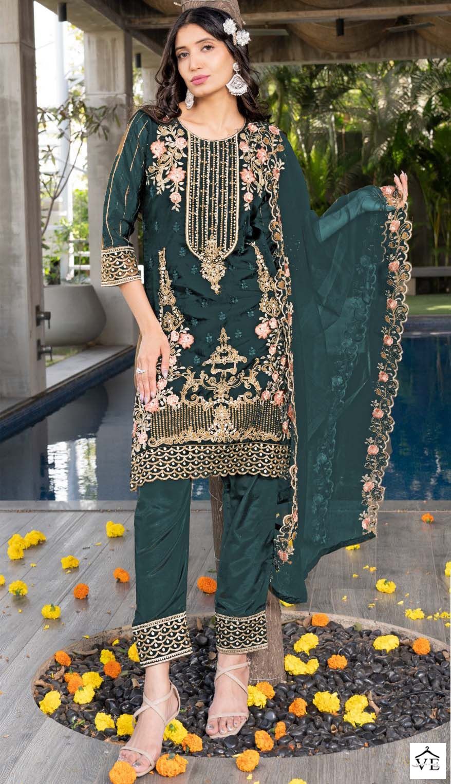 Fepic Cn 551 Georgette Wholesale Pakistani Readymade Salwar Suit Catalog — Wholesale Salwar Suits, MPA wholesale from Surat — view 3