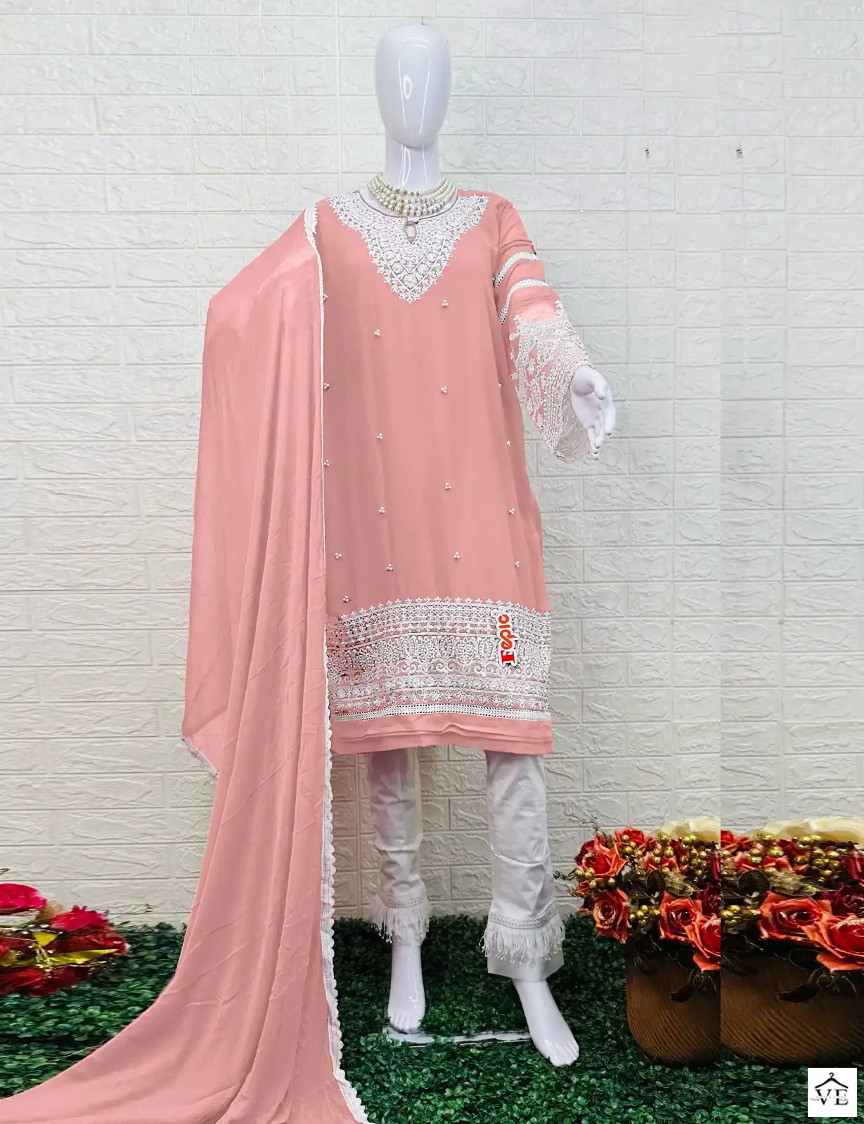 Fepic CN-662 Georgette Wholesale Readymade Pakistani Suits Catalog — Wholesale Salwar Suits, MPA wholesale from Surat — view 1