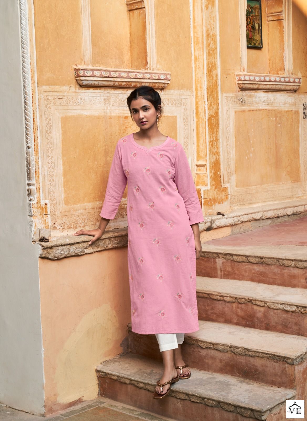 Four Buttons Colors Vol 15 Rayon Wholesale Kurtis Catalog — Wholesale Kurtis, MPA wholesale from Surat - Gallery Image 5