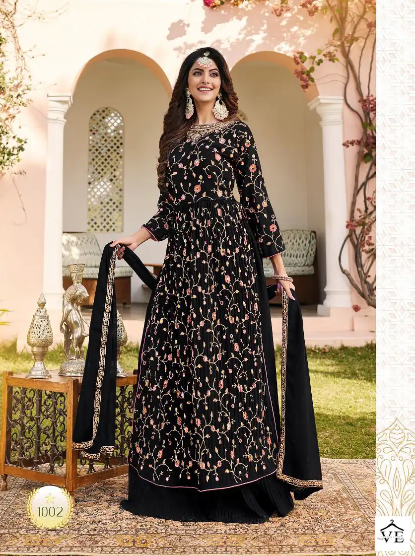 Your Choice Cosmic Blooming Georgette Wholesale Nyra Cut Designer Suits Catalog — Wholesale Salwar Suits, MPA wholesale from Surat - Gallery Image 2