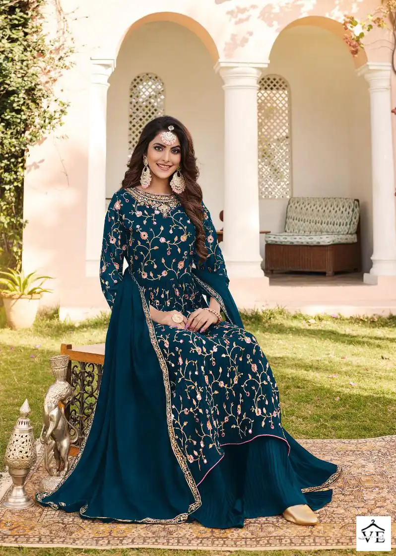 Your Choice Cosmic Blooming Georgette Wholesale Nyra Cut Designer Suits Catalog — Wholesale Salwar Suits, MPA wholesale from Surat - Gallery Image 3
