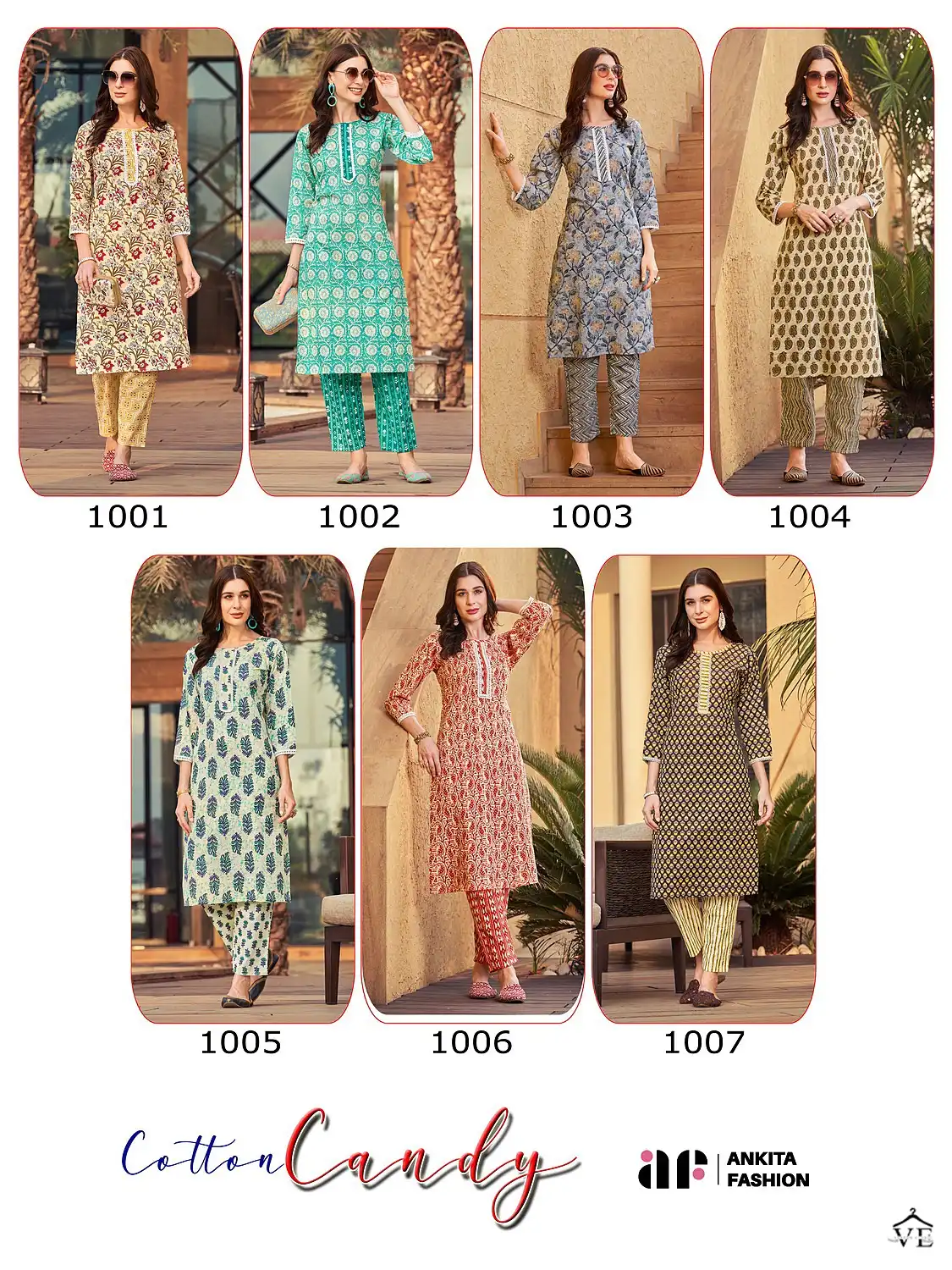 Ankita Cotton Candy Vol 1 Pure Cotton Wholesale Kurti With Bottom Catalog — Wholesale Kurtis, MPA wholesale from Surat — view 8