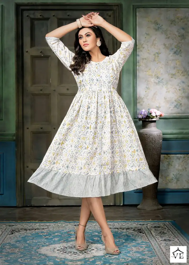 Mayra Cotton Cool Pure Jaipur Cambric 60*60 Cotton Wholesale Kurti Catalog — Wholesale Kurtis, MPA wholesale from Surat - Gallery Image 3