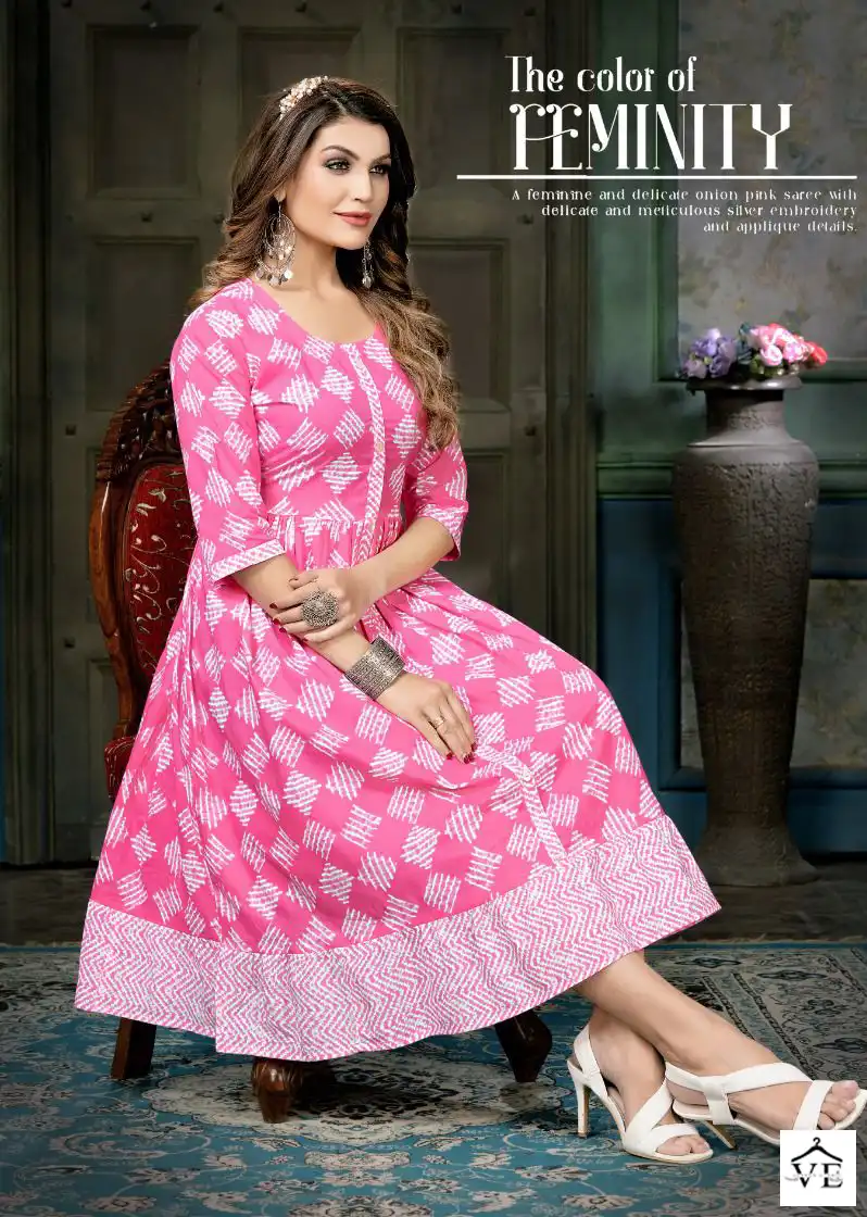 Mayra Cotton Cool Pure Jaipur Cambric 60*60 Cotton Wholesale Kurti Catalog — Wholesale Kurtis, MPA wholesale from Surat - Gallery Image 4