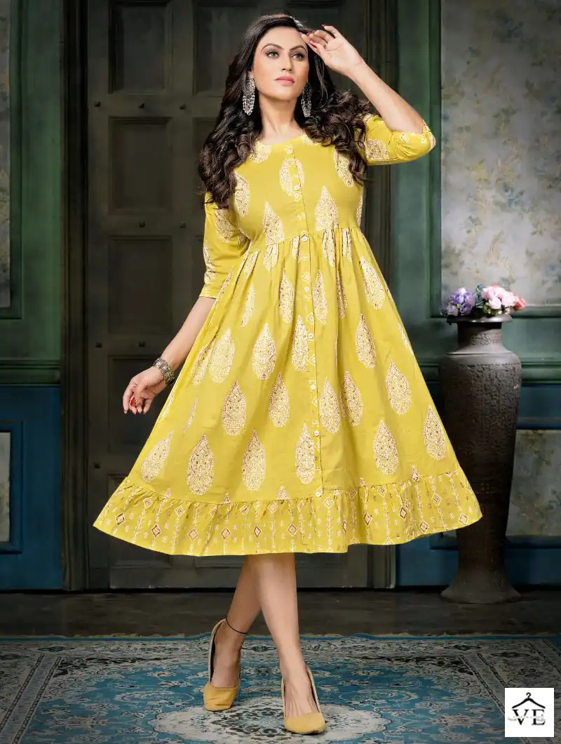 Mayra Cotton Cool Pure Jaipur Cambric 60*60 Cotton Wholesale Kurti Catalog — Wholesale Kurtis, MPA wholesale from Surat — view 1