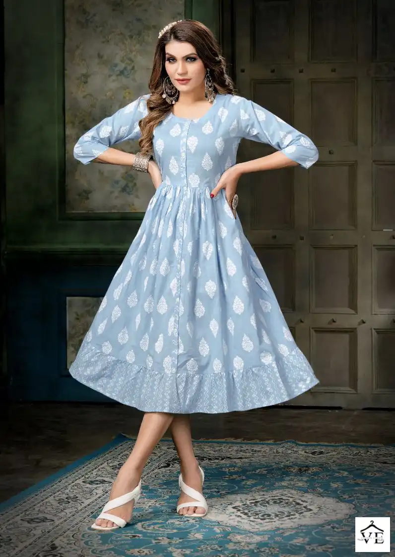 Mayra Cotton Cool Pure Jaipur Cambric 60*60 Cotton Wholesale Kurti Catalog — Wholesale Kurtis, MPA wholesale from Surat - Gallery Image 6