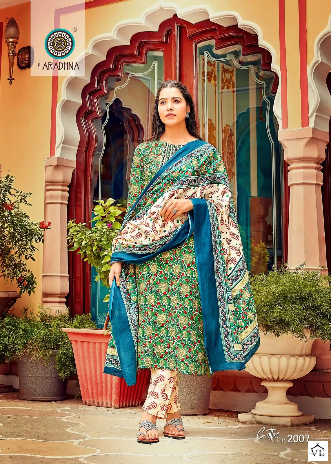Aradhna Cotton Diary Vol 2 Cotton Wholesale Readymade Salwar Kameez Catalog — Wholesale Salwar Suits, MPA wholesale from Surat — view 4