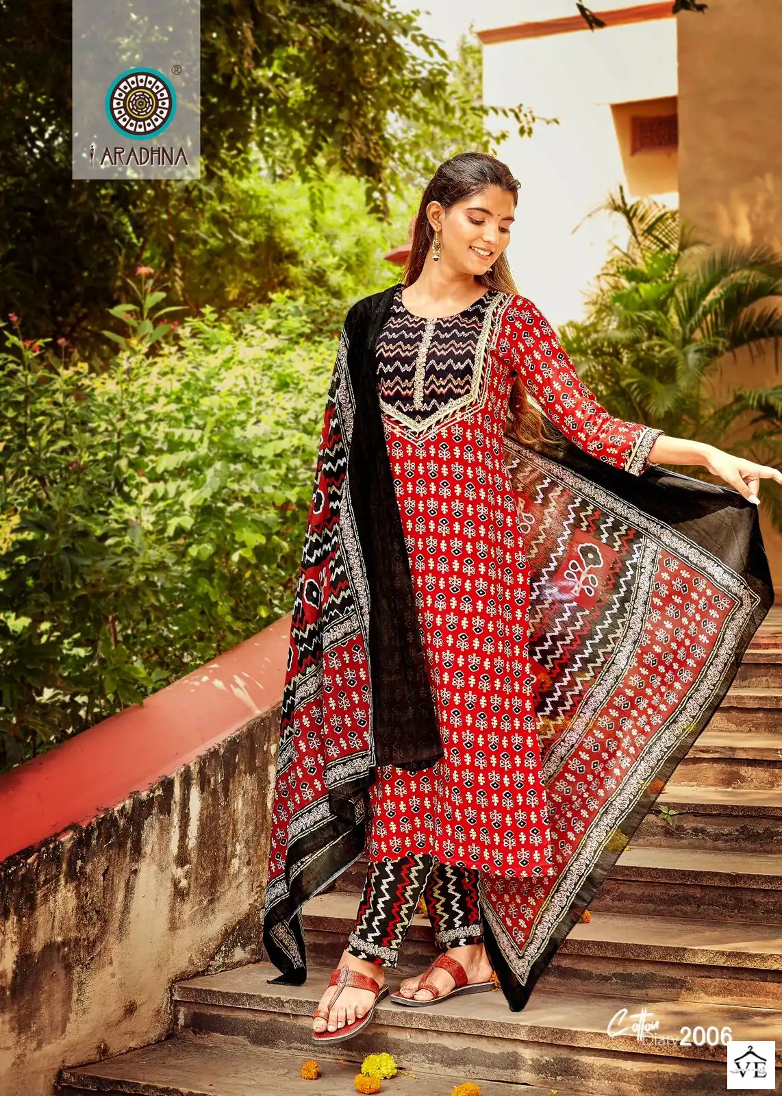Aradhna Cotton Diary Vol 2 Cotton Wholesale Readymade Salwar Kameez Catalog — Wholesale Salwar Suits, MPA wholesale from Surat — view 5