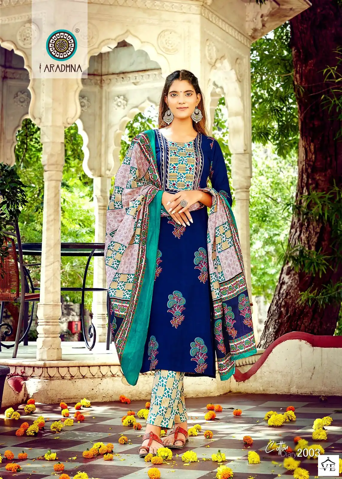 Aradhna Cotton Diary Vol 2 Cotton Wholesale Readymade Salwar Kameez Catalog — Wholesale Salwar Suits, MPA wholesale from Surat — view 10
