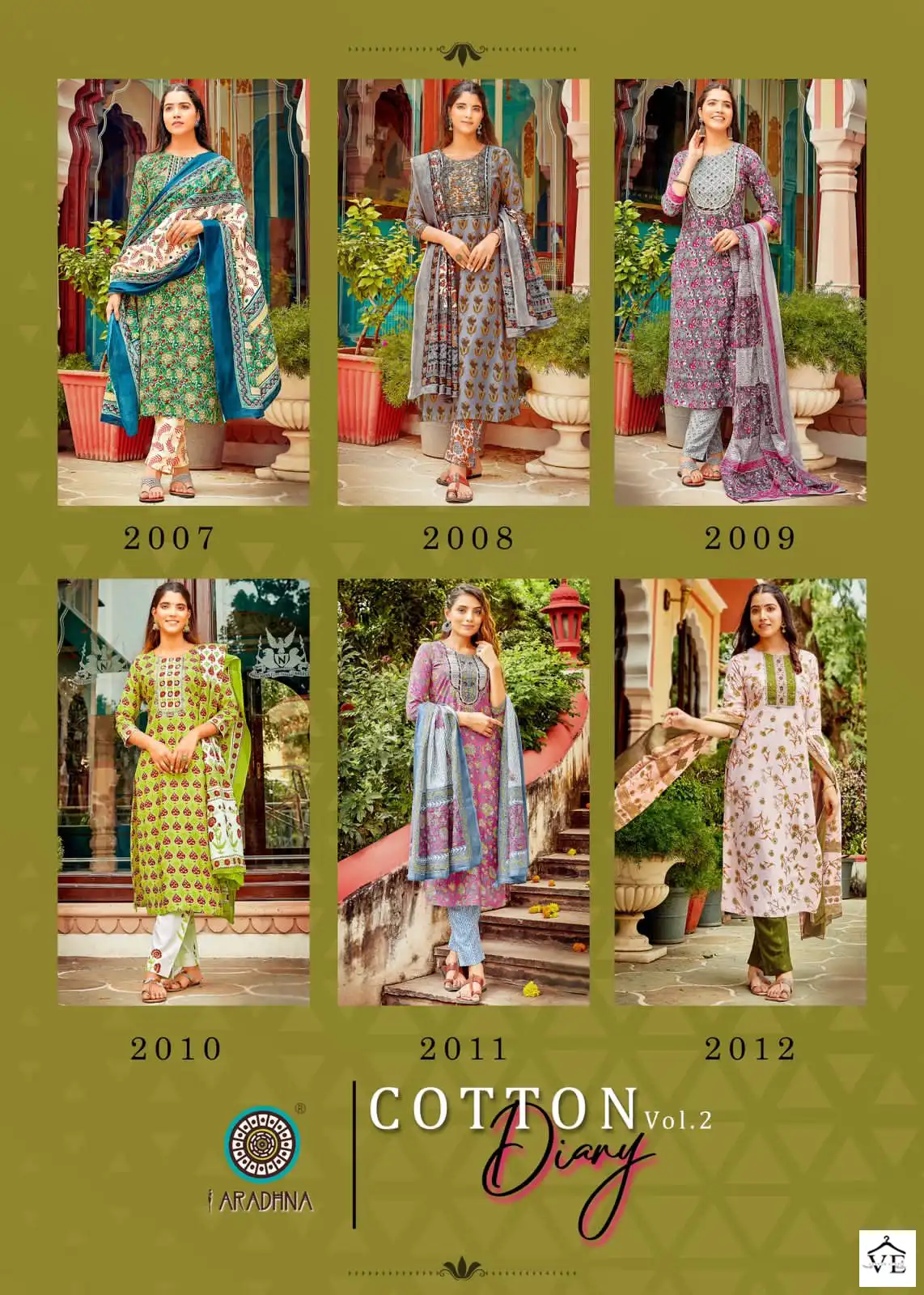 Aradhna Cotton Diary Vol 2 Cotton Wholesale Readymade Salwar Kameez Catalog — Wholesale Salwar Suits, MPA wholesale from Surat — view 14
