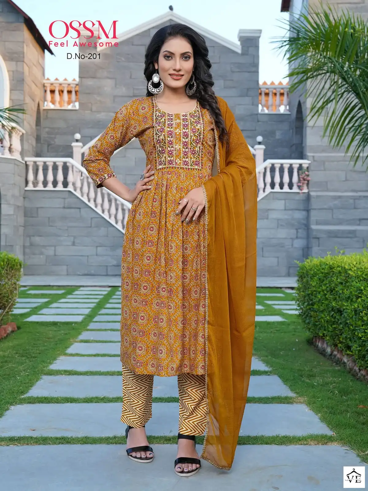 Ossm Cotton Nyra Vol 2 Cotton Wholesale Readymade Suits Catalog — Wholesale Salwar Suits, MPA wholesale from Surat — view 2