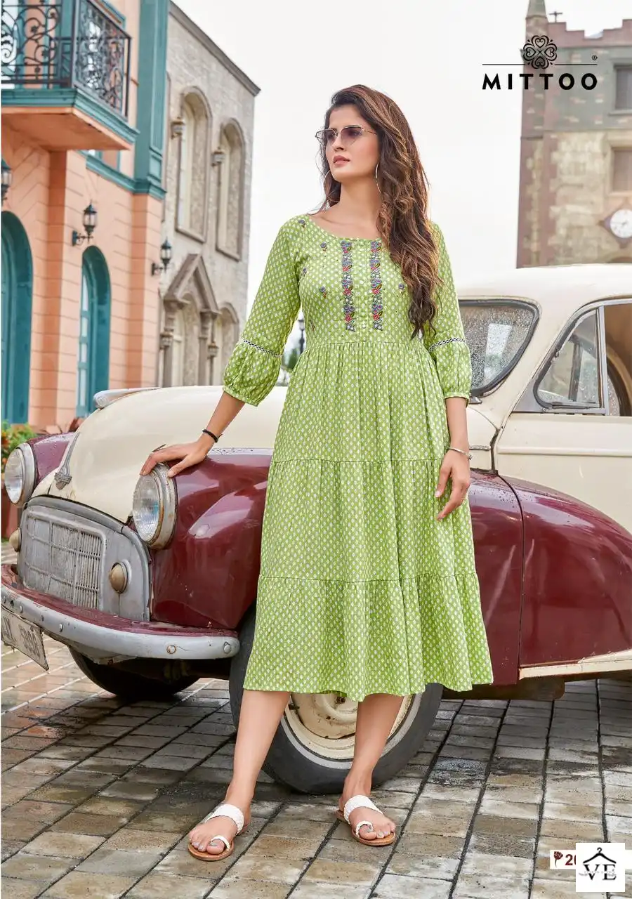 Mittoo Chaahat Rayon Wholesale Kurti Catalog — Wholesale Kurtis, MPA wholesale from Surat - Gallery Image 4
