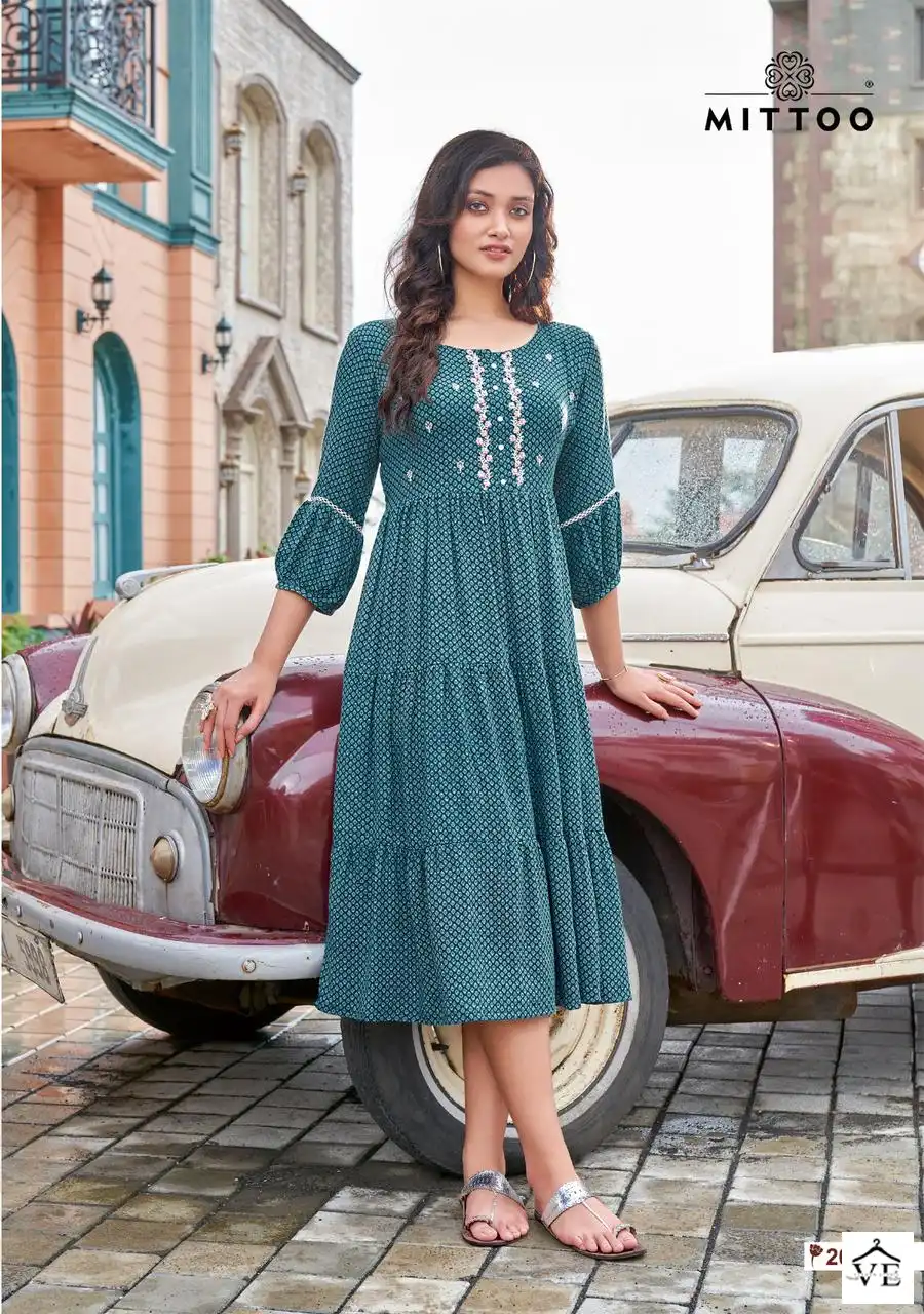 Mittoo Chaahat Rayon Wholesale Kurti Catalog — Wholesale Kurtis, MPA wholesale from Surat - Gallery Image 5