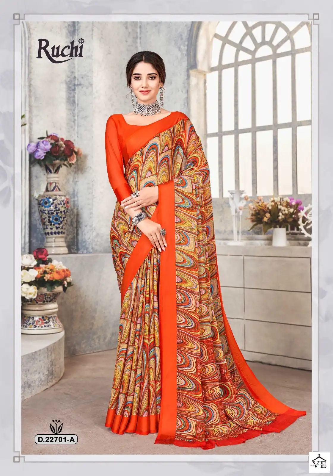 Ruchi Cherry-33 Chiffon Wholesale Saree Catalog — Wholesale Sarees, MPA wholesale from Surat - Gallery Image 2