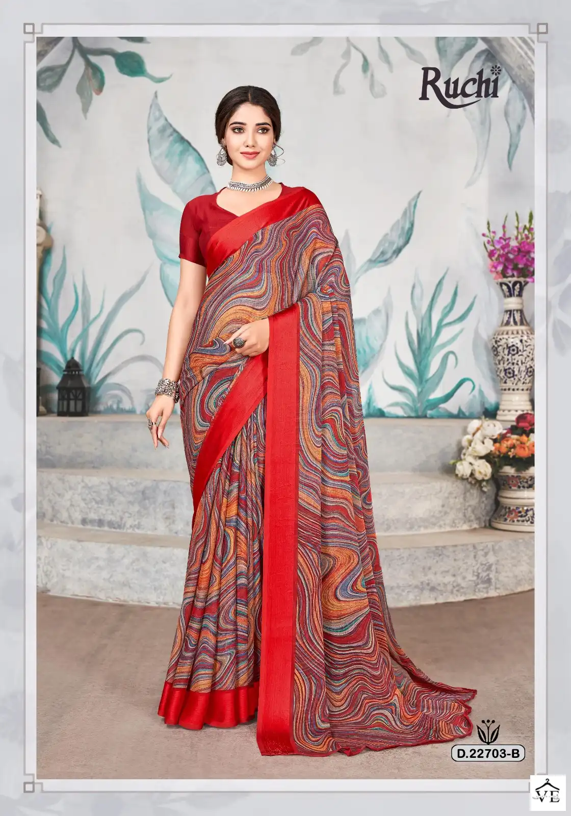 Ruchi Cherry-33 Chiffon Wholesale Saree Catalog — Wholesale Sarees, MPA wholesale from Surat — view 12