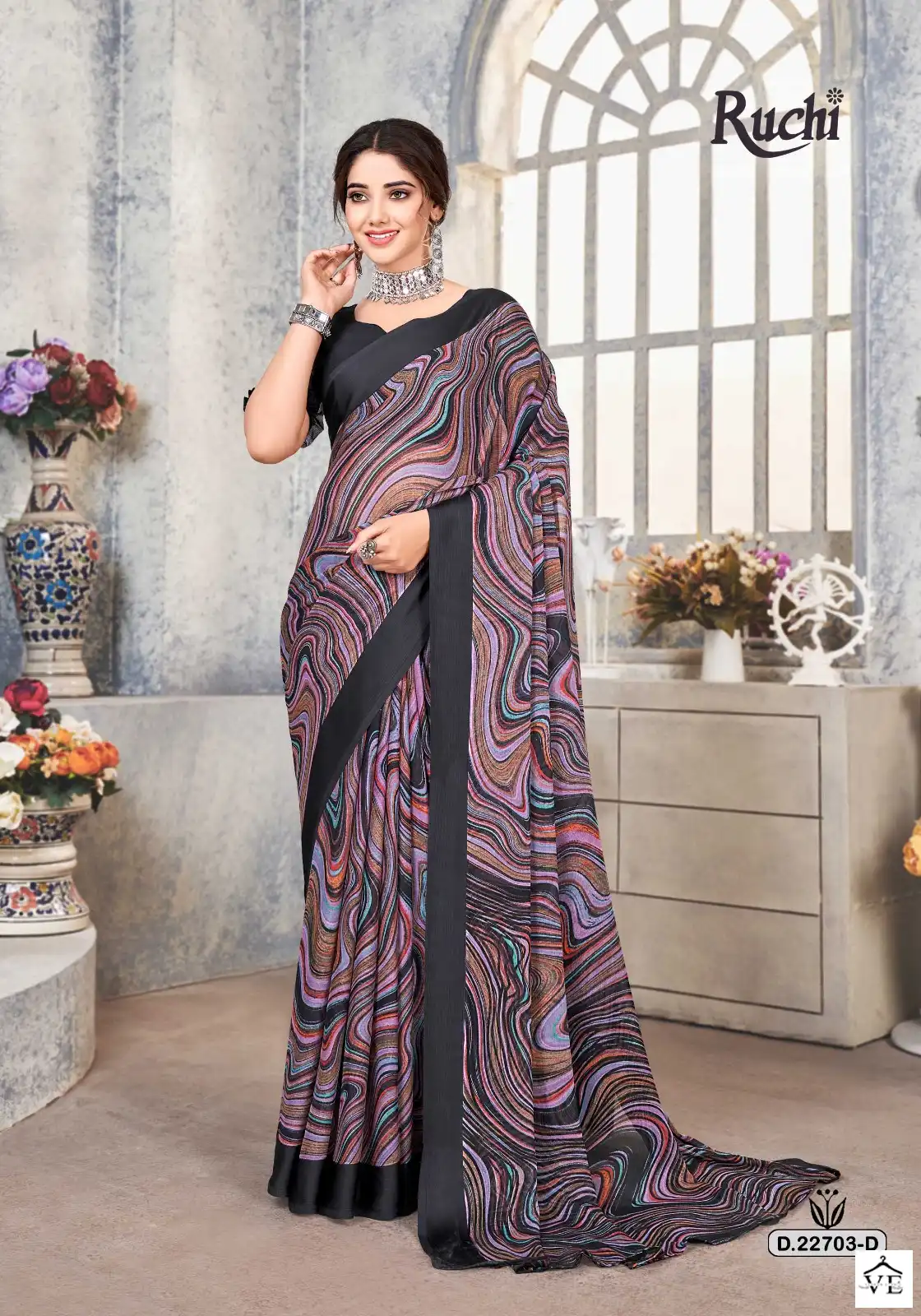 Ruchi Cherry-33 Chiffon Wholesale Saree Catalog — Wholesale Sarees, MPA wholesale from Surat - Gallery Image 3