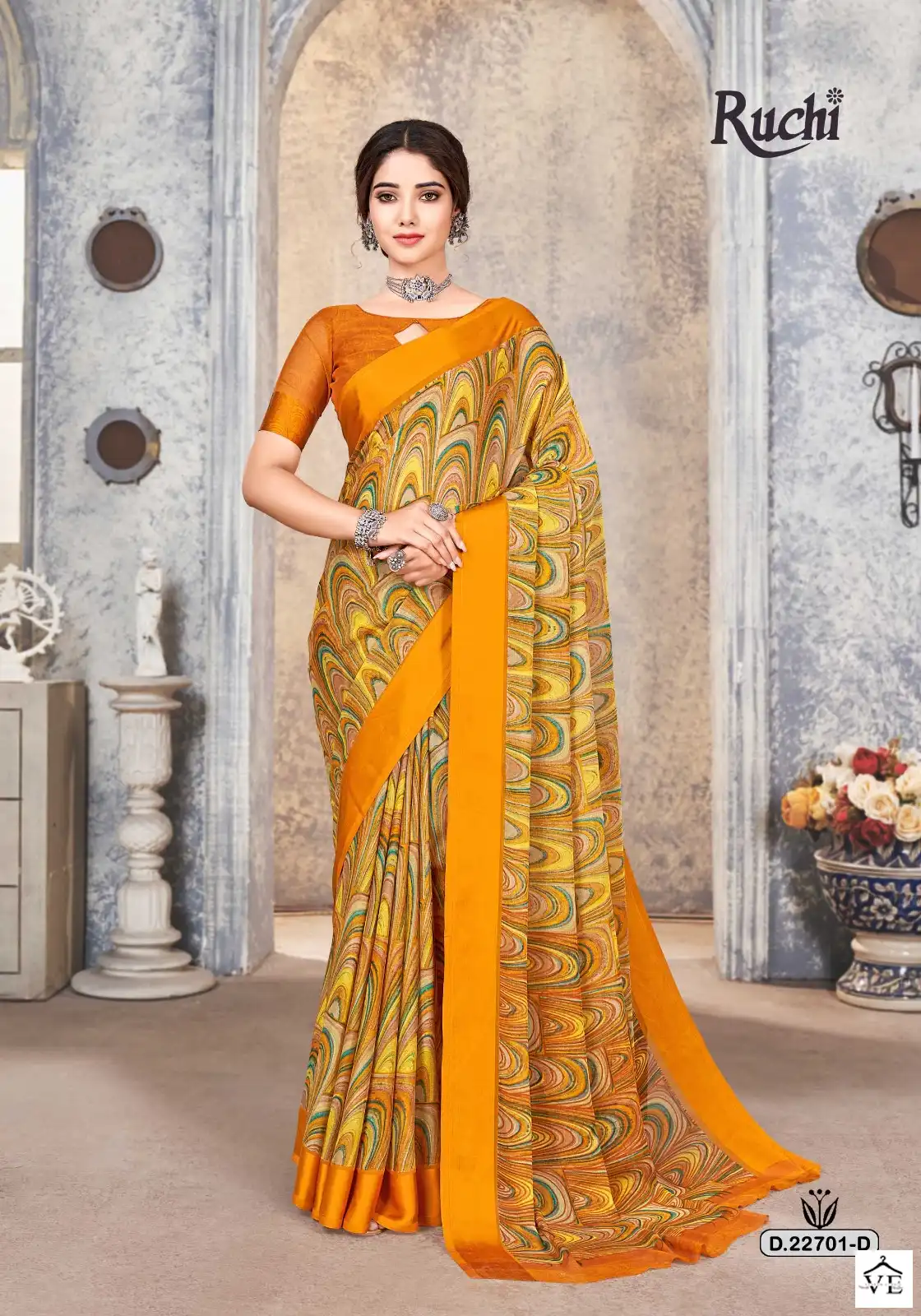 Ruchi Cherry-33 Chiffon Wholesale Saree Catalog — Wholesale Sarees, MPA wholesale from Surat - Gallery Image 5