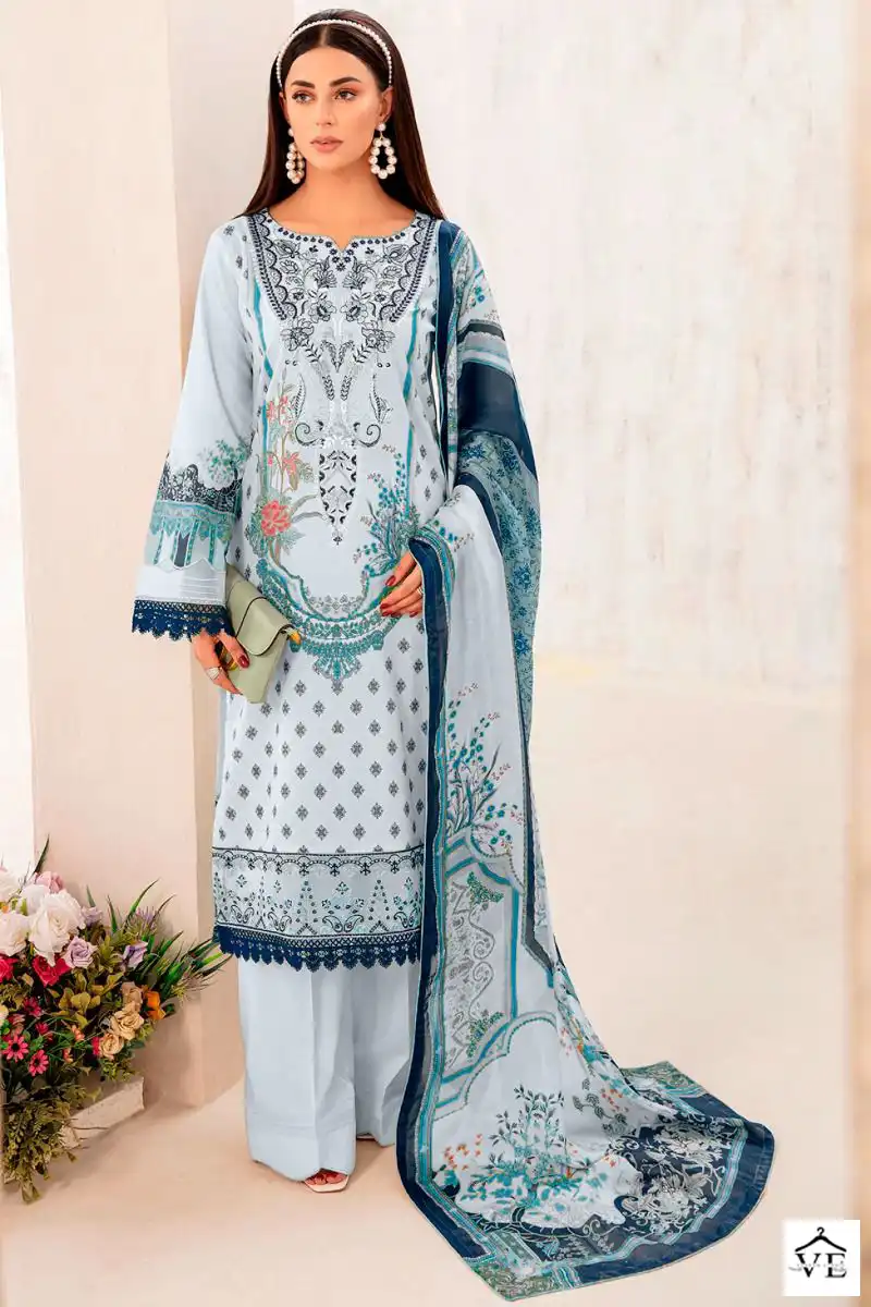 Deepsy Suits Chevron Lawn-7 Pure Cotton Wholesale Pakistani Suit Catalog — Wholesale Salwar Suits, MPA wholesale from Surat - Gallery Image 7