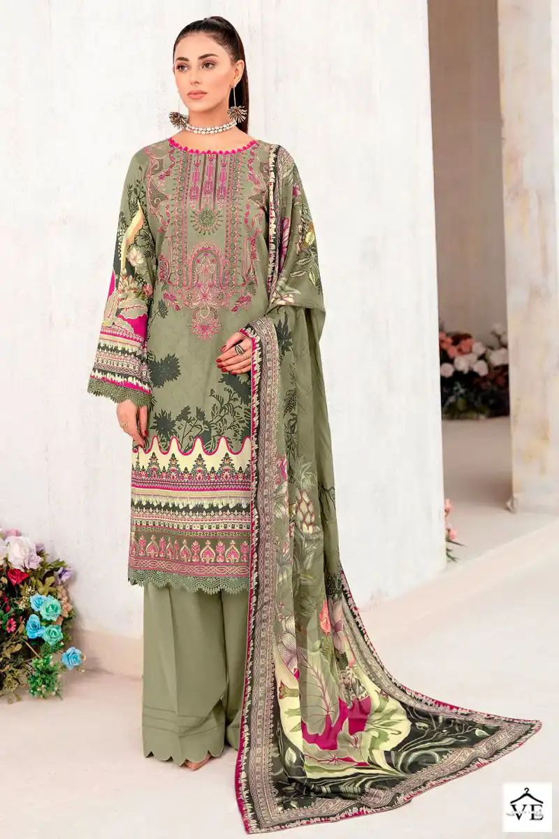 Deepsy Suits Chevron Lawn-7 Pure Cotton Wholesale Pakistani Suit Catalog — Wholesale Salwar Suits, MPA wholesale from Surat - Gallery Image 2