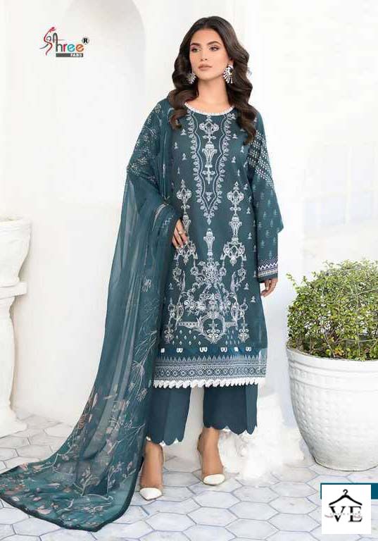 Shree Fabs Chevron Luxury Lawn Collection Vol 14 Pure Lawn Cotton Wholesale Pakistani Salwar Suit Catalog — Wholesale Salwar Suits, MPA wholesale from Surat - Gallery Image 2