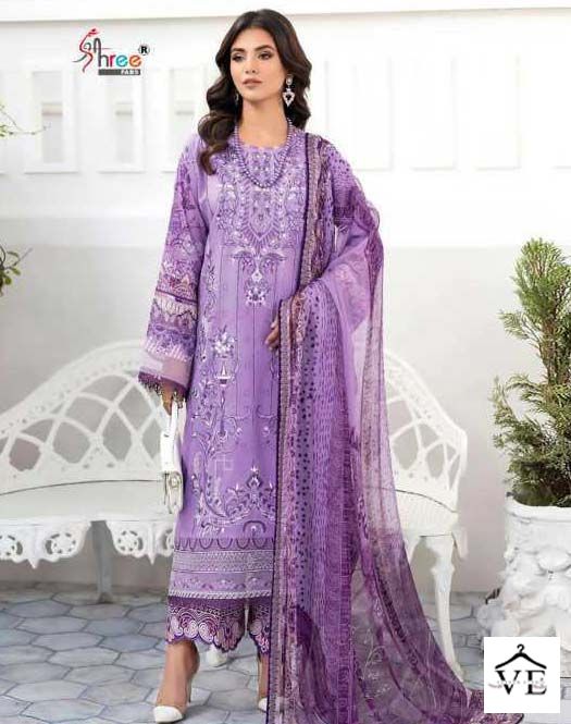 Shree Fabs Chevron Luxury Lawn Collection Vol 14 Pure Lawn Cotton Wholesale Pakistani Salwar Suit Catalog — Wholesale Salwar Suits, MPA wholesale from Surat - Gallery Image 5