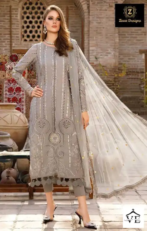 Ziaaz Codes 237-240 Cambric Cotton Wholesale Pakistani Suit Catalog — Wholesale Salwar Suits, MPA wholesale from Surat - Gallery Image 3