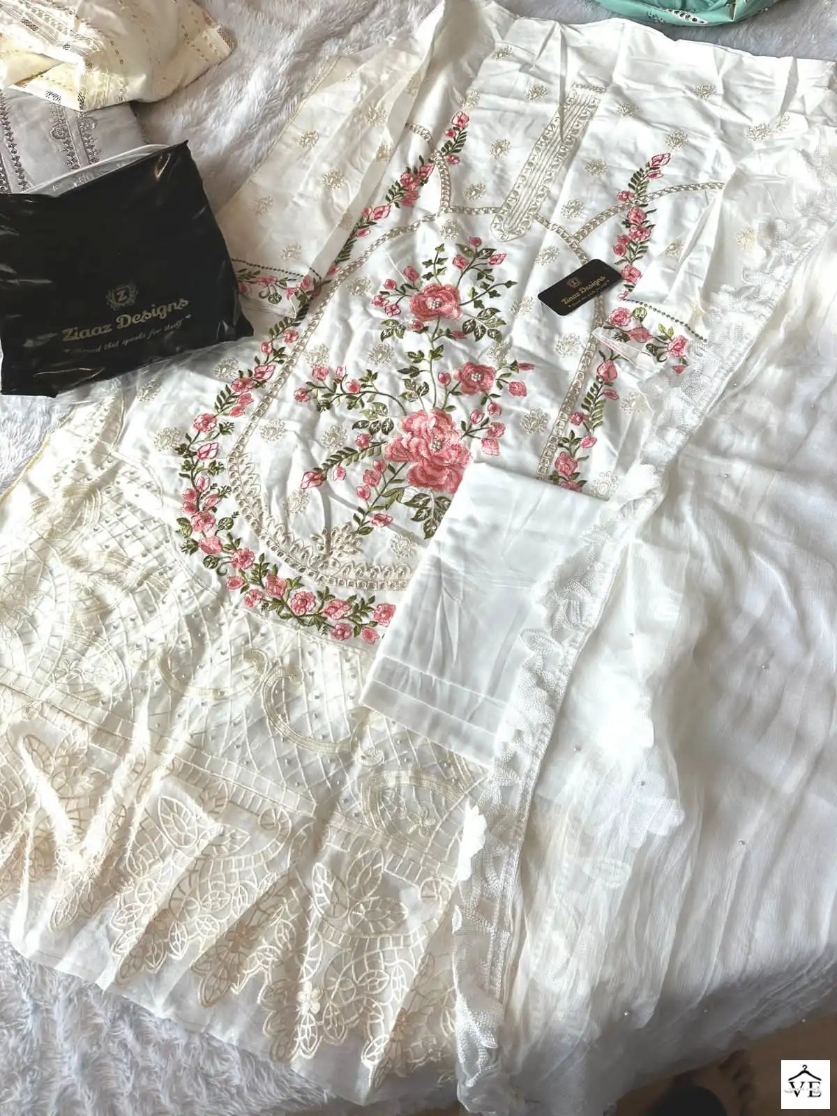 Ziaaz Codes 237-240 Cambric Cotton Wholesale Pakistani Suit Catalog — Wholesale Salwar Suits, MPA wholesale from Surat - Gallery Image 7
