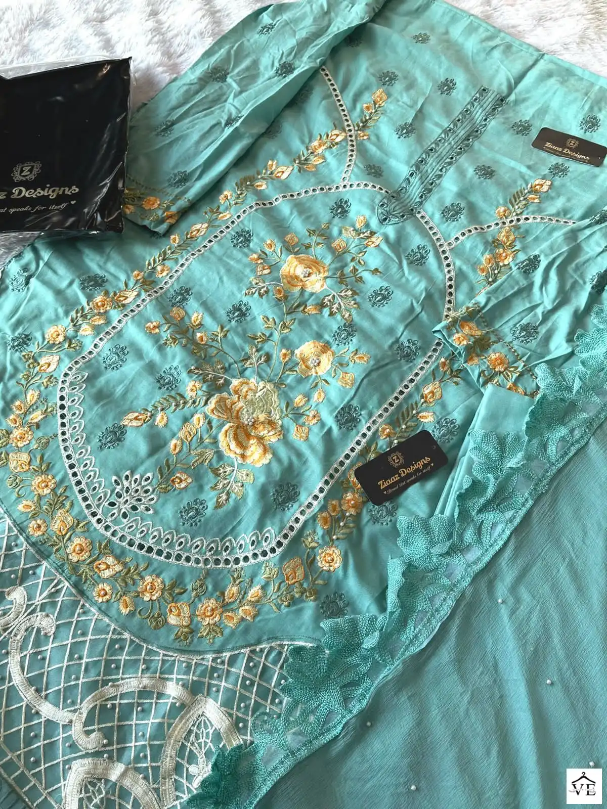 Ziaaz Codes 237-240 Cambric Cotton Wholesale Pakistani Suit Catalog — Wholesale Salwar Suits, MPA wholesale from Surat - Gallery Image 6