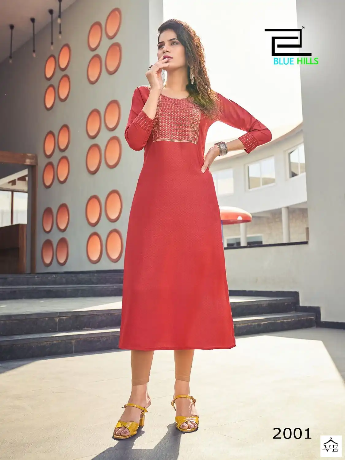 Blue Hills Colorbar Vol 20 Viscose Dobby Wholesale Kurti Catalog — Wholesale Kurtis, MPA wholesale from Surat — view 3