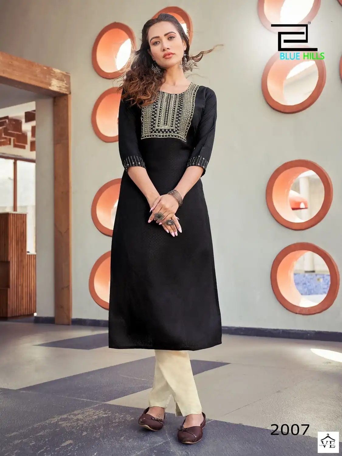 Blue Hills Colorbar Vol 20 Viscose Dobby Wholesale Kurti Catalog — Wholesale Kurtis, MPA wholesale from Surat — view 6