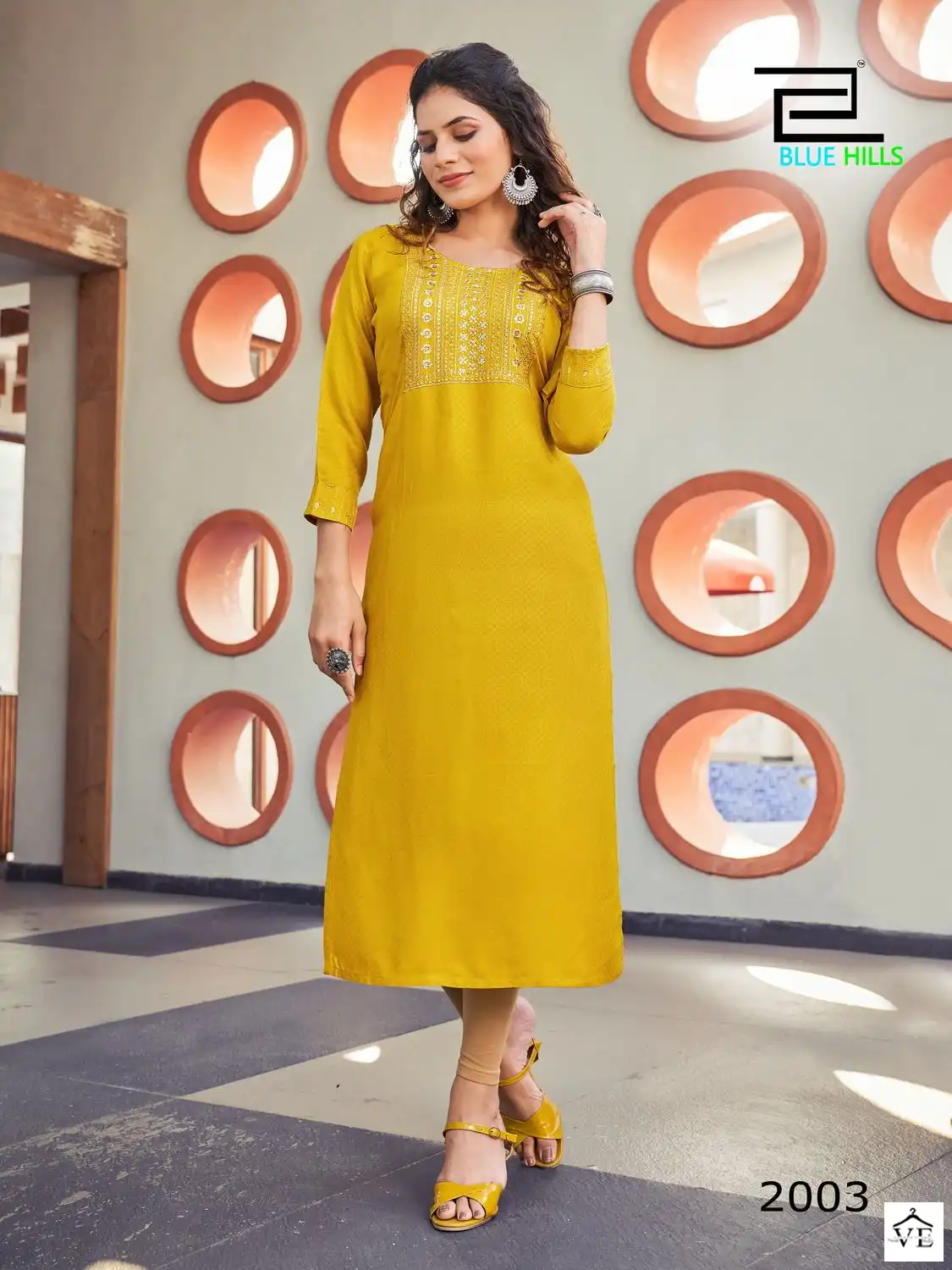 Blue Hills Colorbar Vol 20 Viscose Dobby Wholesale Kurti Catalog — Wholesale Kurtis, MPA wholesale from Surat — view 2