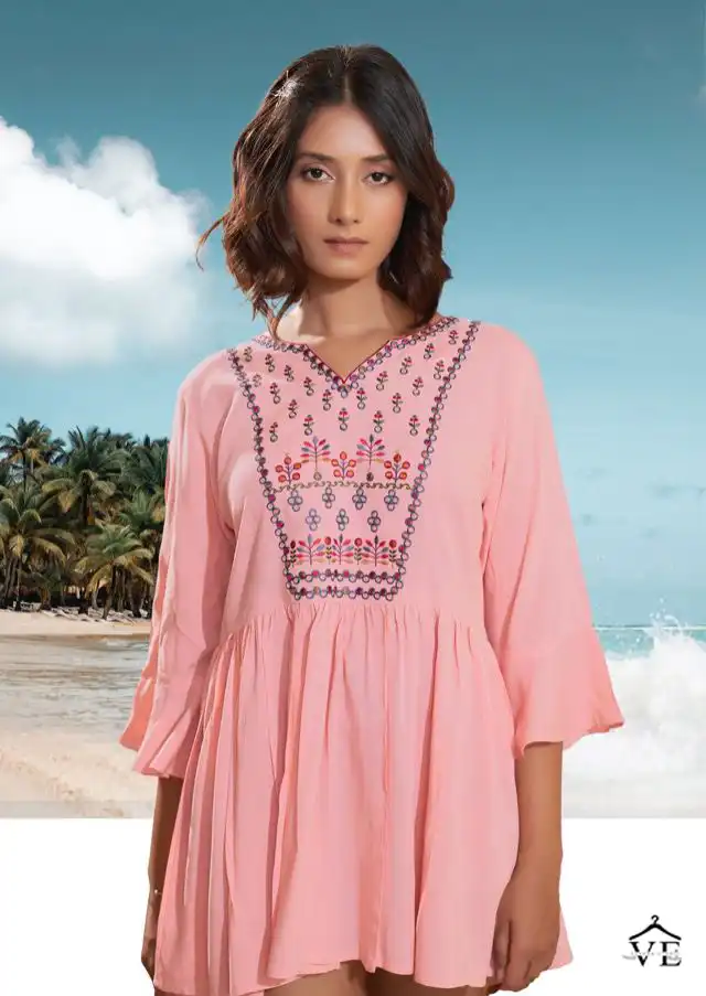Conch Compass Vol-10 Heavy 14Kg Rayon Wholesale Tunics Catalog — Wholesale Kurtis, MPA wholesale from Surat - Gallery Image 3
