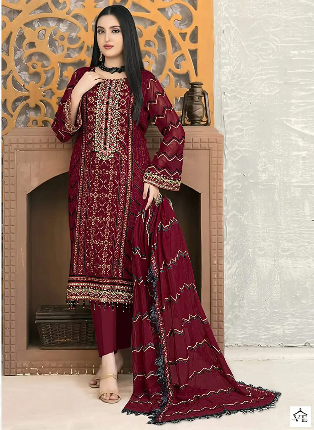 Fepic D-5405 Georgette Wholesale Pakistani Suit Catalog — Wholesale Salwar Suits, MPA wholesale from Surat - Gallery Image 5