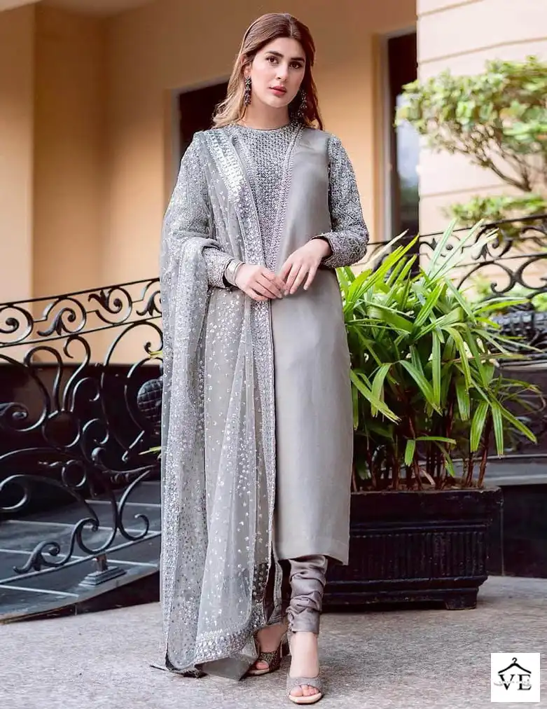 Dinsaa Dno 184 Georgette Wholesale Pakistani Suit Catalog — Wholesale Salwar Suits, MPA wholesale from Surat — view 1