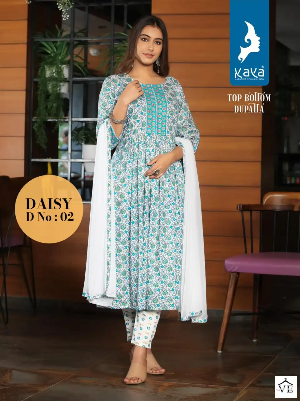 Kaya Daisy Rayon Wholesale Readymade Suits Catalog — Wholesale Salwar Suits, MPA wholesale from Surat - Gallery Image 3
