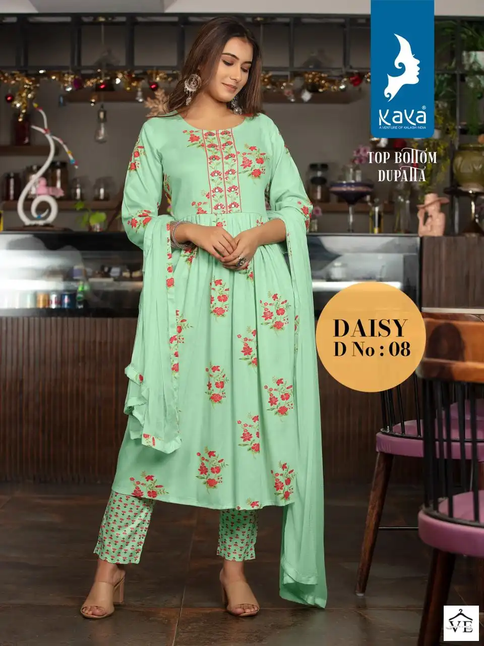 Kaya Daisy Rayon Wholesale Readymade Suits Catalog — Wholesale Salwar Suits, MPA wholesale from Surat - Gallery Image 6