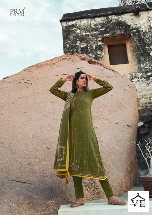 Prm Trendz Daniella Pure Jam Silk Wholesale Salwar Suit Catalog — Wholesale Salwar Suits, MPA wholesale from Surat - Gallery Image 4