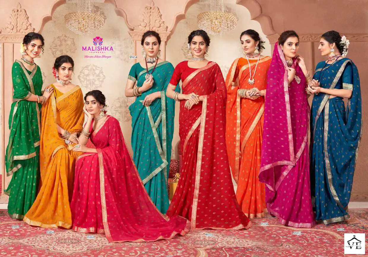 Madhupriya Deep Queen White Cat Zometto Wholesale Saree Catalog — Wholesale Sarees, MPA wholesale from Surat — view 9